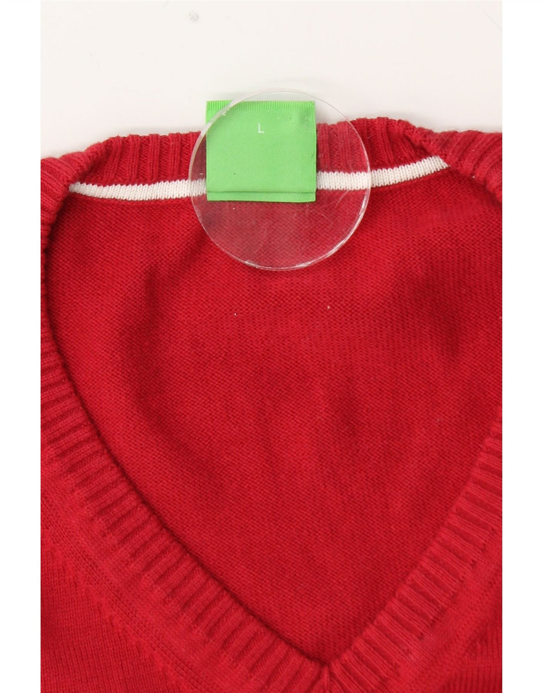 HUGO BOSS Muški džemper s V-izrezom, velika crvena boja