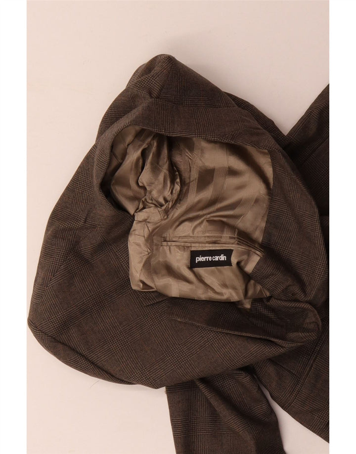 PIERRE CARDIN Muška jakna sa 3 gumba UK 40 Large Gray Houndstooth