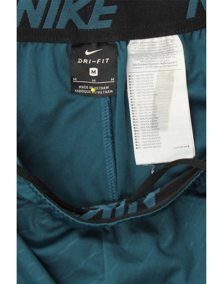 Nike muške Dri Fit grafičke sportske kratke hlače srednje plave pruge od poliestera