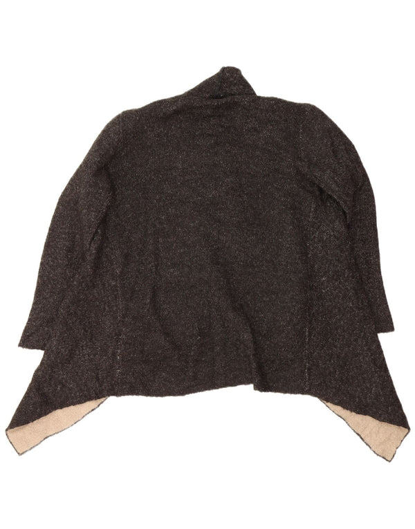 Zara ženski otvoreni kardigan pulover UK 16 Veliki crni akril