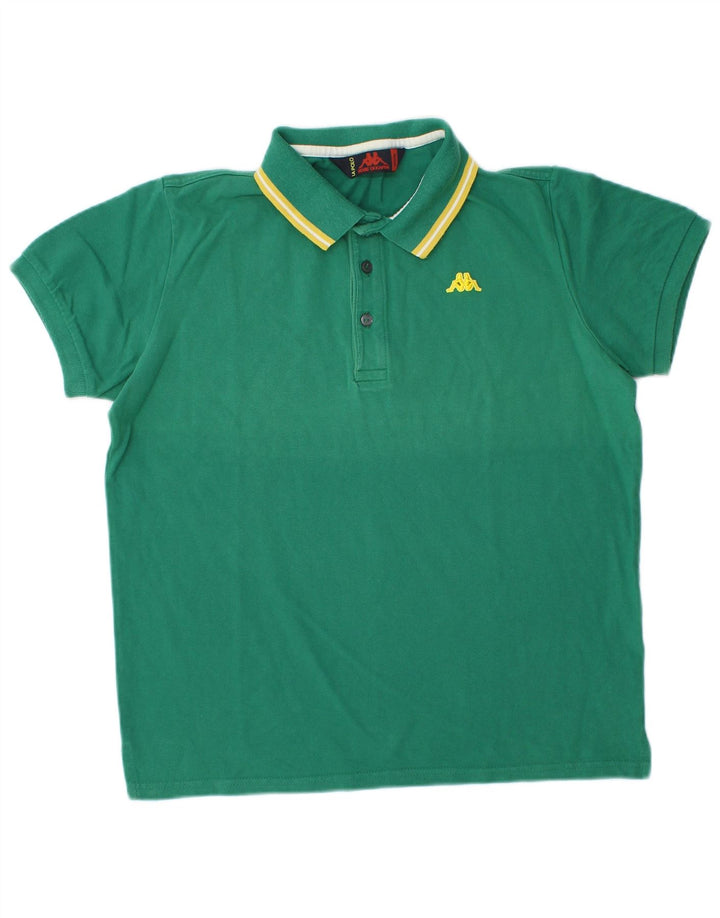 Kappa muška polo majica srednje zelene boje pamuka