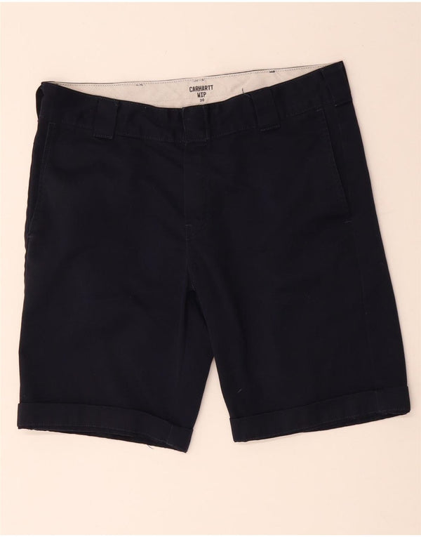 Carhartt muške Wip chino kratke hlače W30 srednje tamnoplavi poliester