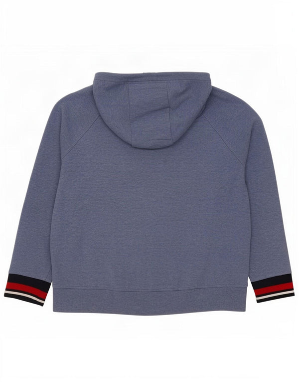 Tommy Hilfiger Ženska majica s kapuljačom s kapuljačom UK 16 Large Blue Colourblock