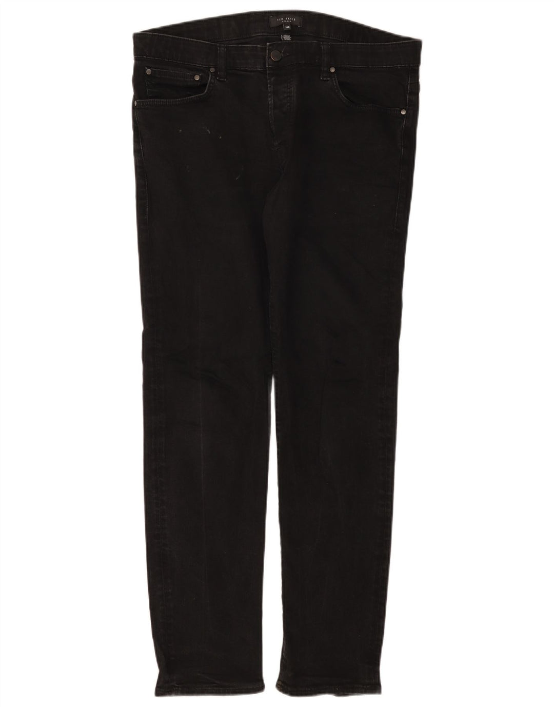 Muške uske traperice Ted Baker W34 L30 crni poliester
