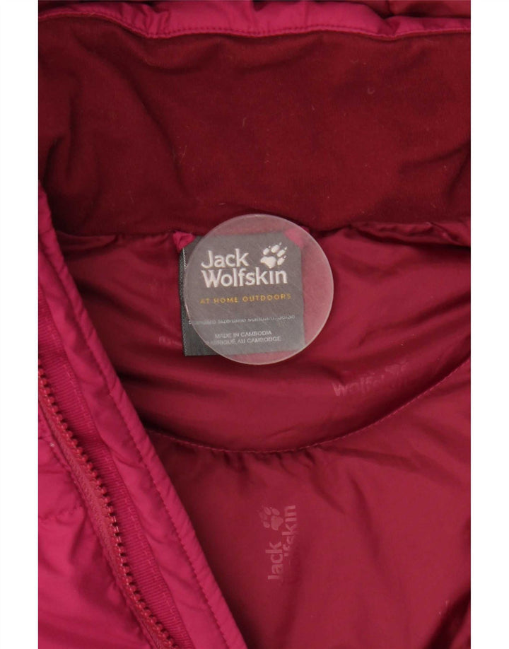 Jack Wolfskin ženska podstavljena jakna s kapuljačom UK 8/10 mala ružičasta poliester