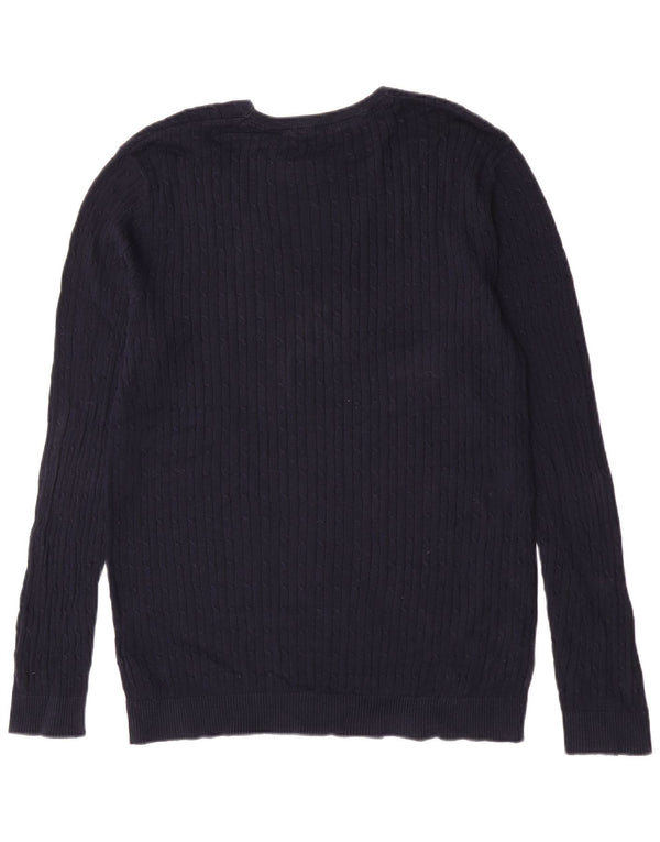 Jack & Jones muški pulover s okruglim izrezom XL tamnoplavi pamuk