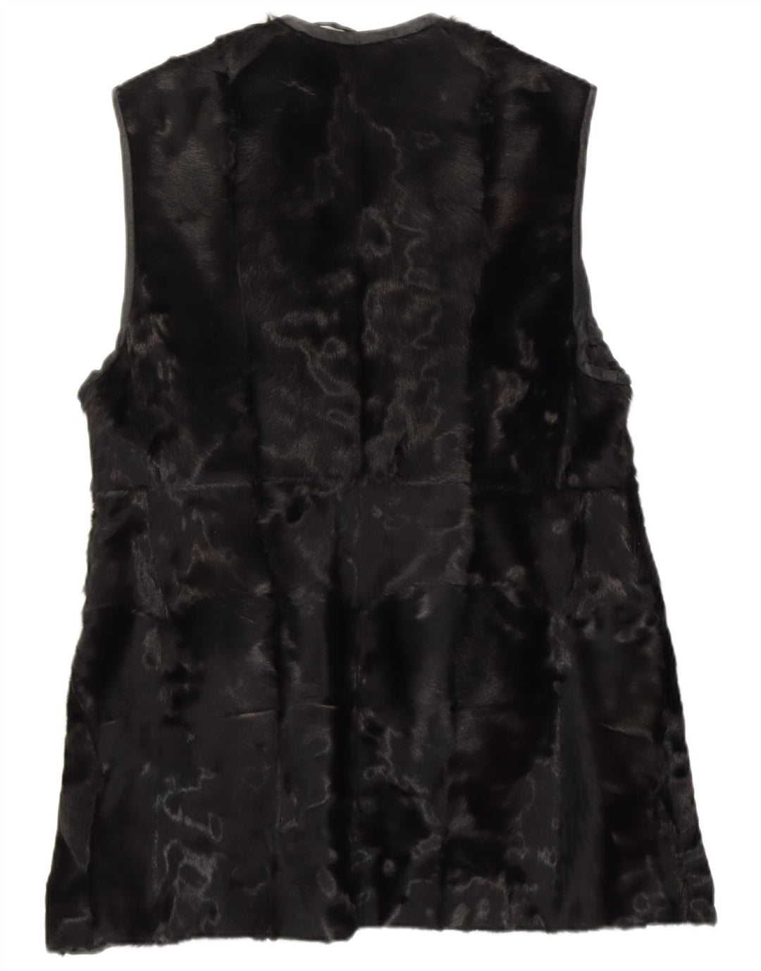 Vintage ženska krznena jakna UK 14 srednje crna