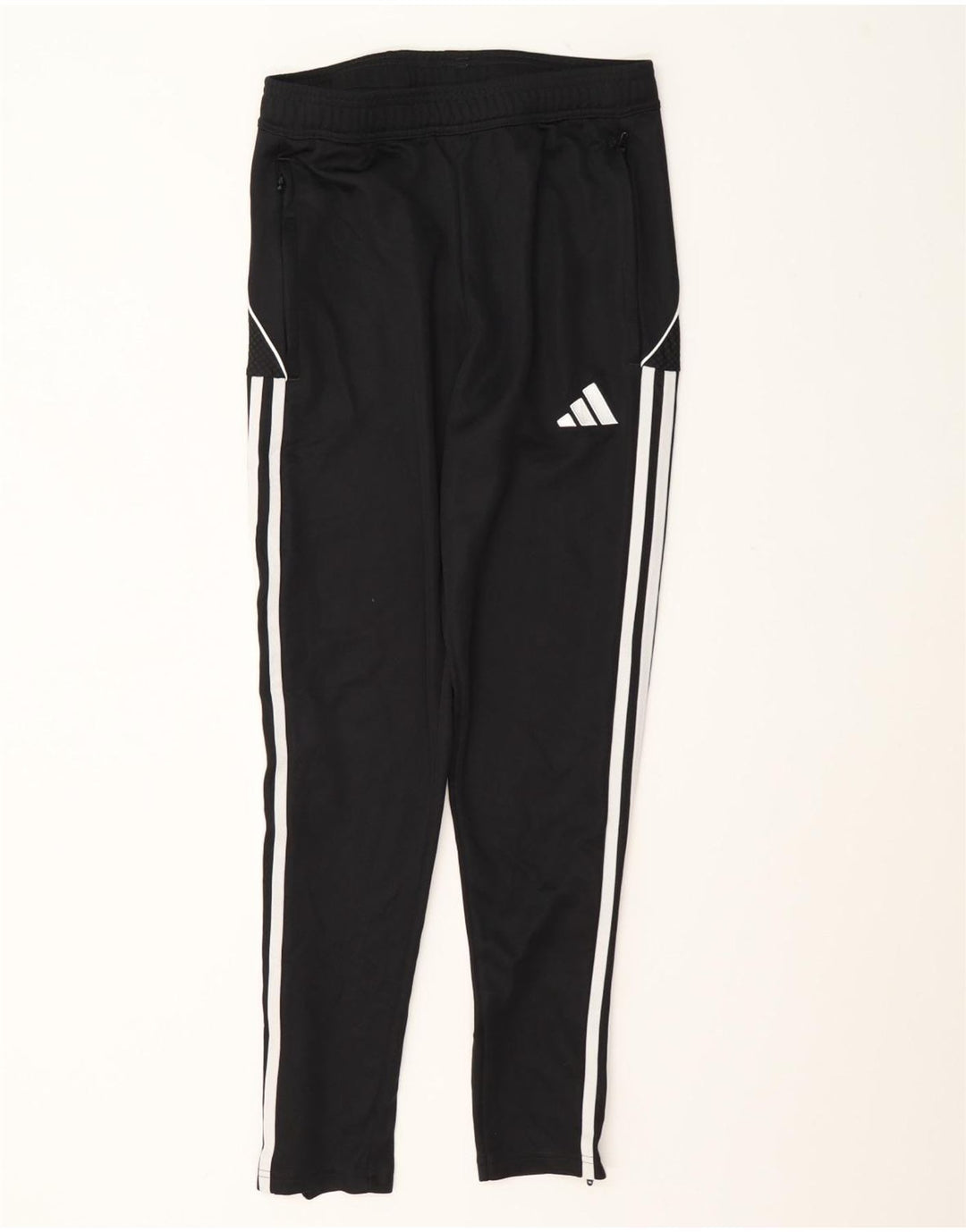 Adidas muške uske hlače za trenirku Male crne poliesterske