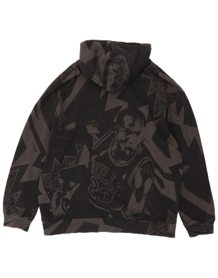 Jordan muška majica s kapuljačom s kapuljačom, veliki sivi geometrijski pamuk