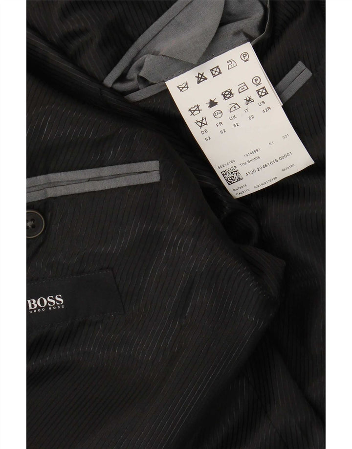 Hugo Boss muška jakna s 2 gumba EU 52 XL siva djevičanska vuna