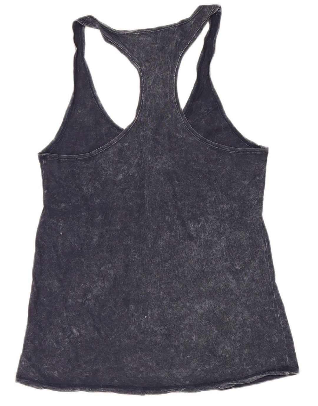 GENUINE MERCHANDISE Womens Graphic Vest Top UK 12 Medium Navy Blue