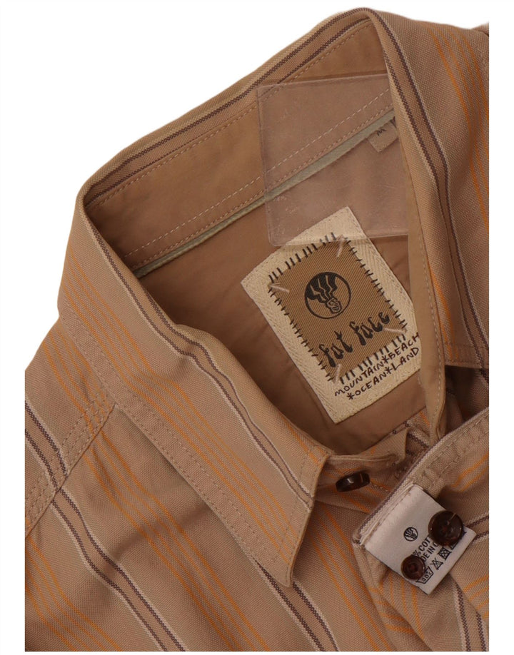 Fat Face muška košulja Srednje bež prugasti pamuk