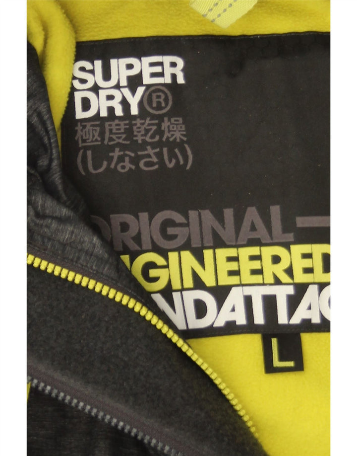 Superdry muška jakna s kapuljačom Windattacker UK 40 velika siva najlonska