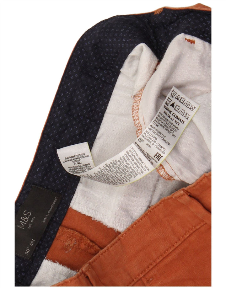 Marks & Spencer muške chino kratke hlače W30, srednje narančasti pamuk
