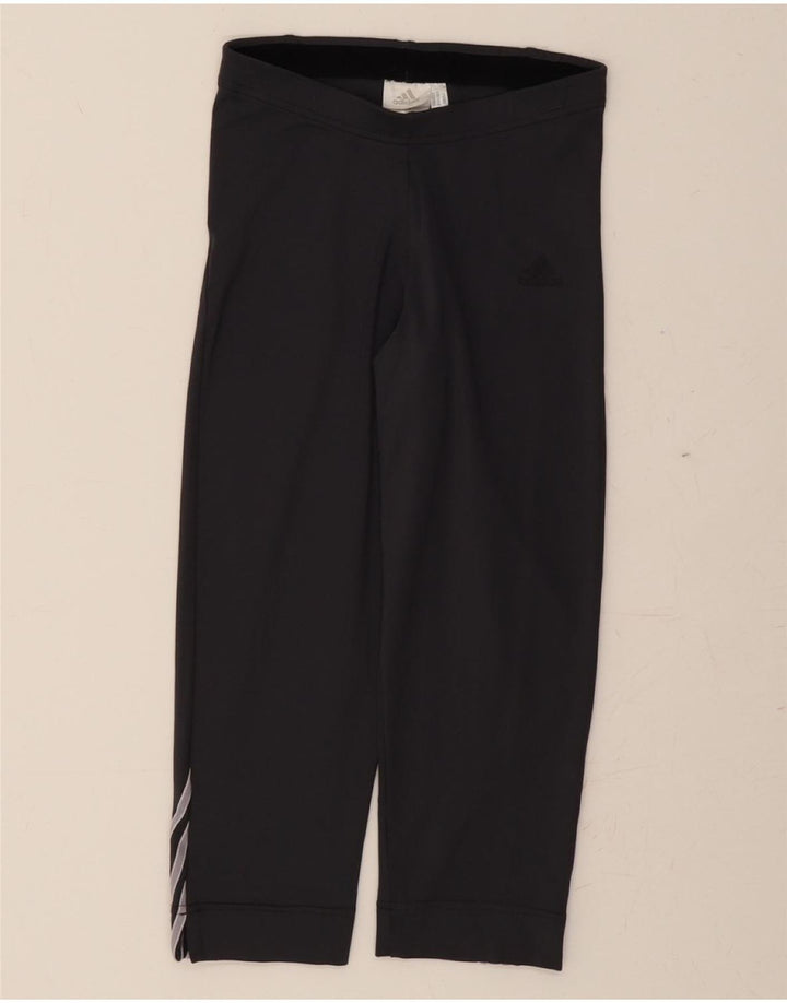 ADIDAS Womens Climalite Capri Leggings UK 10 Small Grey Vintage Adidas and Second-Hand Adidas from Messina Hembry 