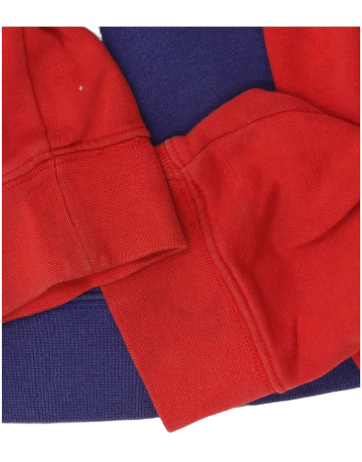 NIKE Boys Graphic Zip Hoodie pulover 12-13 Years Large Red Colourblock