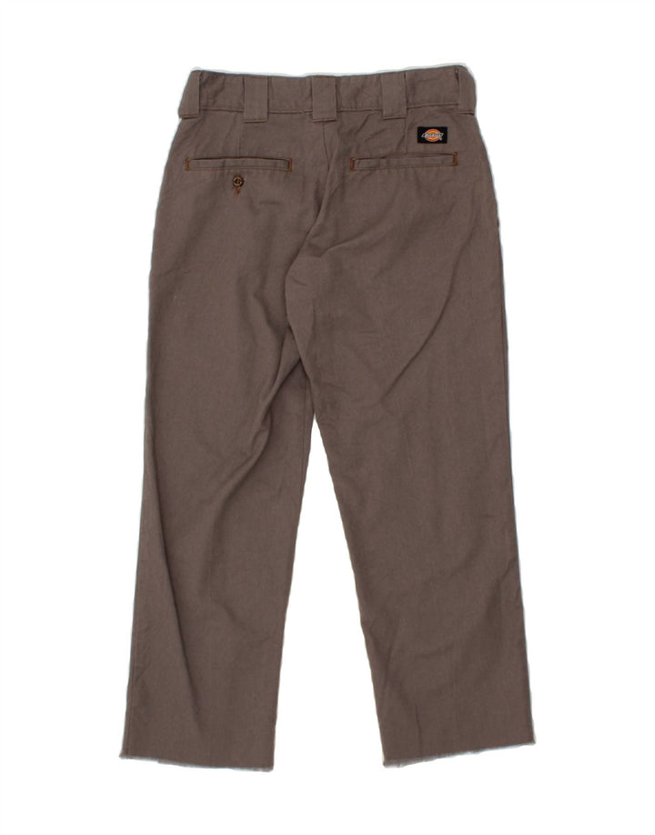 DICKIES Womens Straight Chino Trousers W30 L26  Grey Polyester Vintage Dickies and Second-Hand Dickies from Messina Hembry 