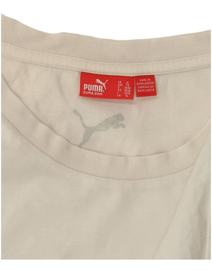 Muška majica Puma Graphic s dugim rukavima XL bijela