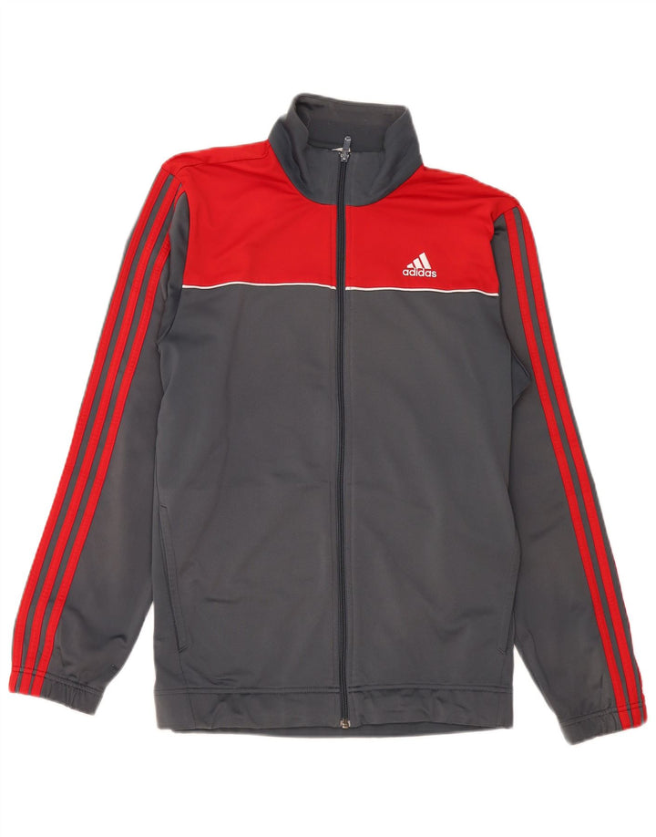 ADIDAS muška trenirka, gornja jakna, poliester srednje sive boje