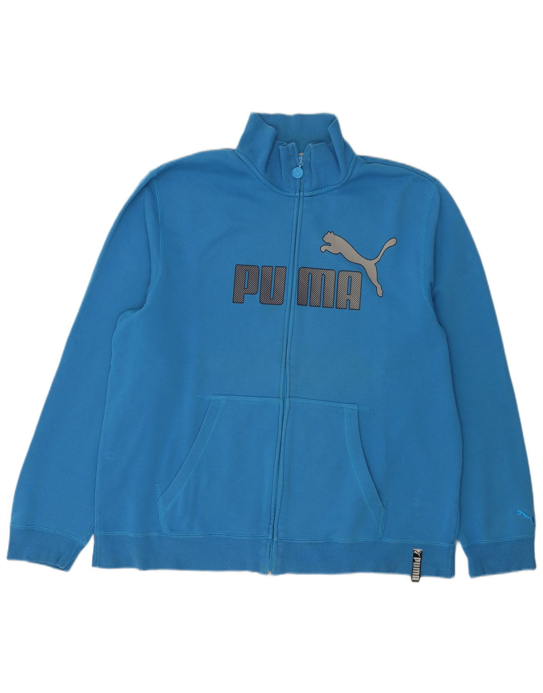 Puma muška trenirka sa grafičkim motivima, gornja jakna XL, plavi pamuk