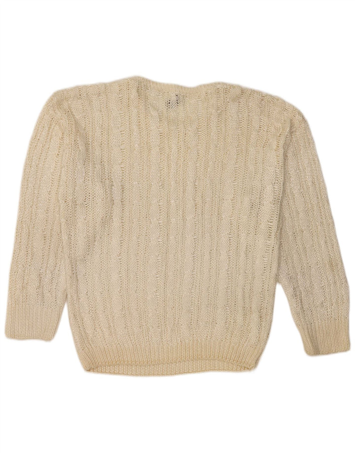 Giunco ženski džemper s okruglim izrezom UK 14 srednje bijele boje