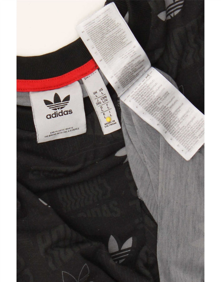 Adidas muška majica s grafičkim motivima, veliki crni poliester