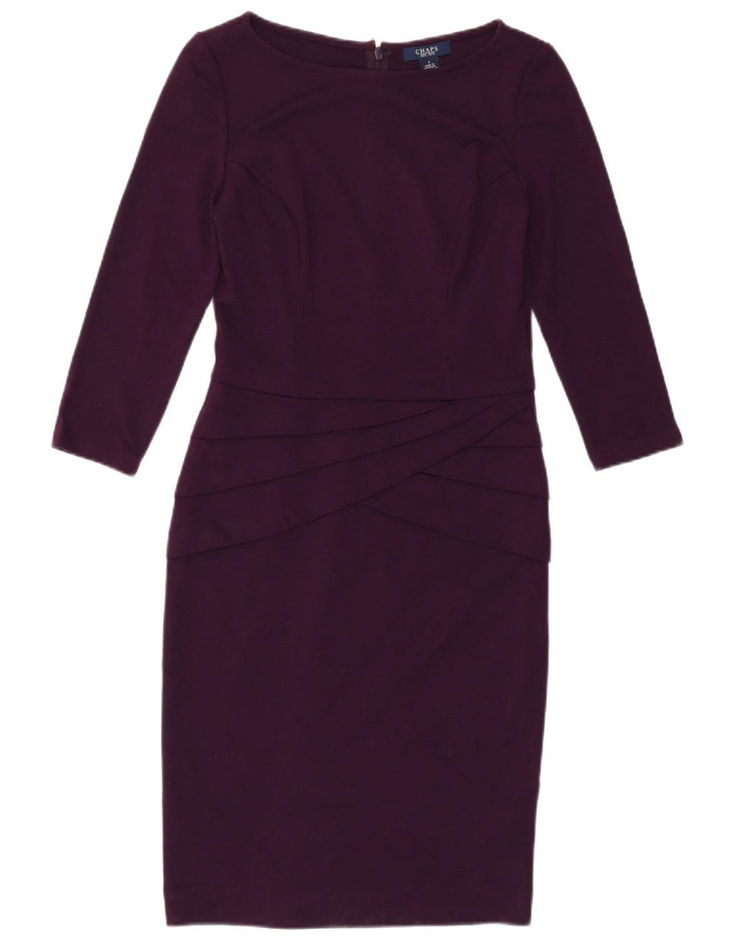 Chaps ženska plašt haljina 3/4 rukava US 4 Mala ljubičasta poliester