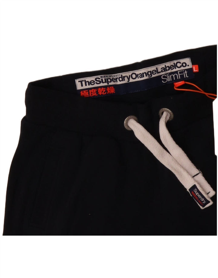 Superdry Ženska trenirka Hlače Joggers UK 14 Veliki tamnoplavi pamuk