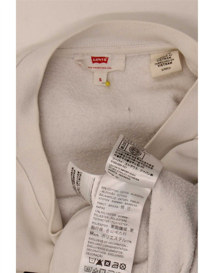 Levi's Ženska skraćena majica s motivom prekomjerne majice UK 10 Mala bijela
