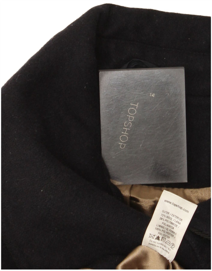 Topshop ženski kaput UK 14 Srednje tamnoplava vuna