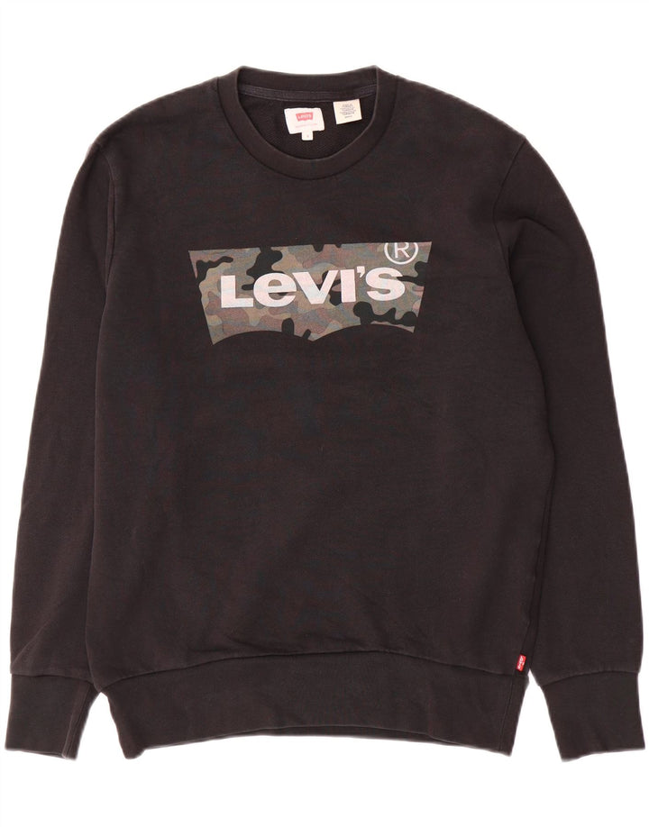 Levi's muška majica s grafičkim motivima, mali crni pamuk