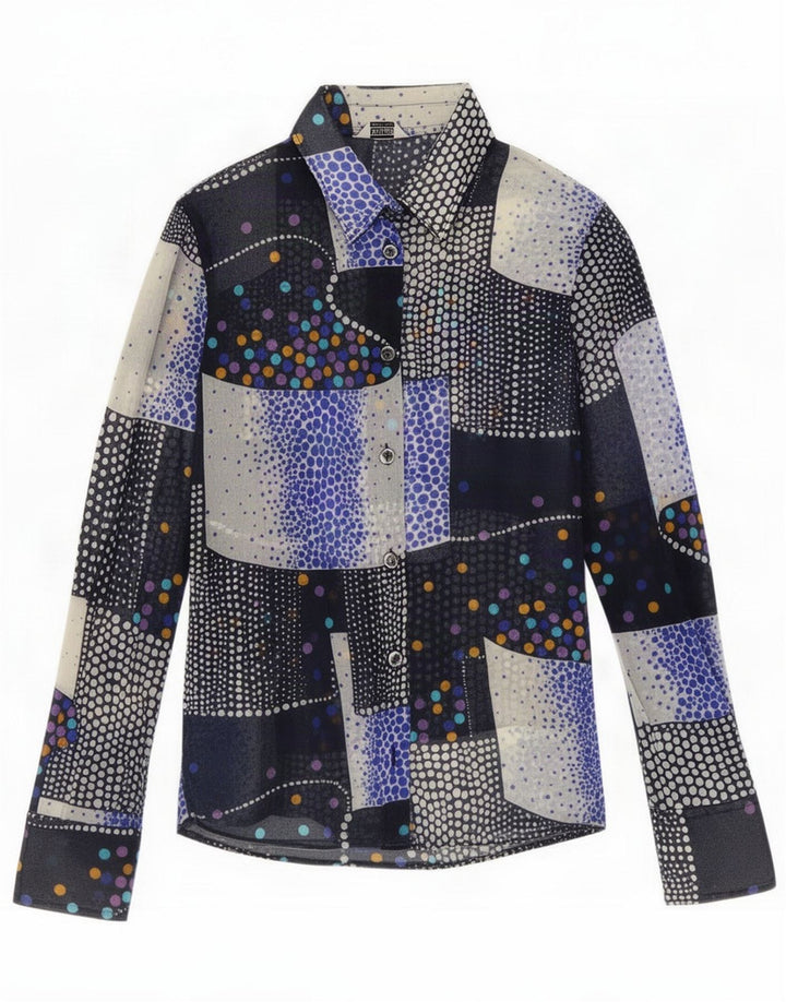 Vintage ženska košulja bluza IT 44 Medium Multicolored Patchwork