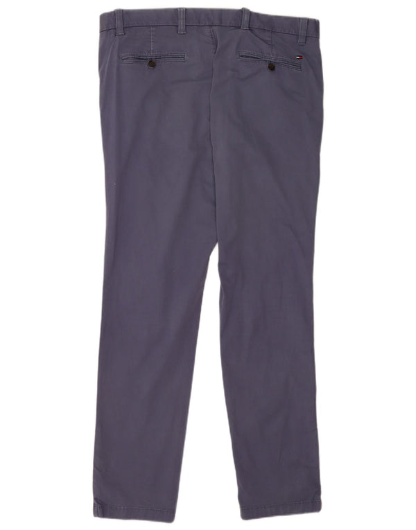 Tommy Hilfiger muške uske chino hlače W36 L32 tamnoplavi pamuk