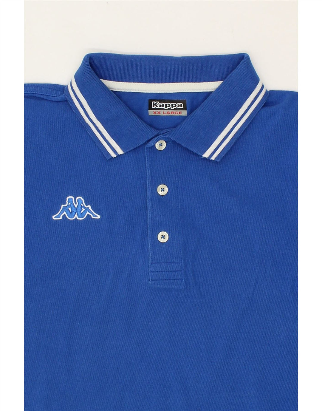 KAPPA Mens Polo Shirt 2XL Blue Vintage Kappa and Second-Hand Kappa from Messina Hembry 