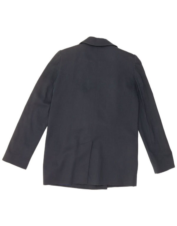 Crveni Valentino ženski sako s jednim gumbom UK 12 Srednje tamnoplavi pamuk