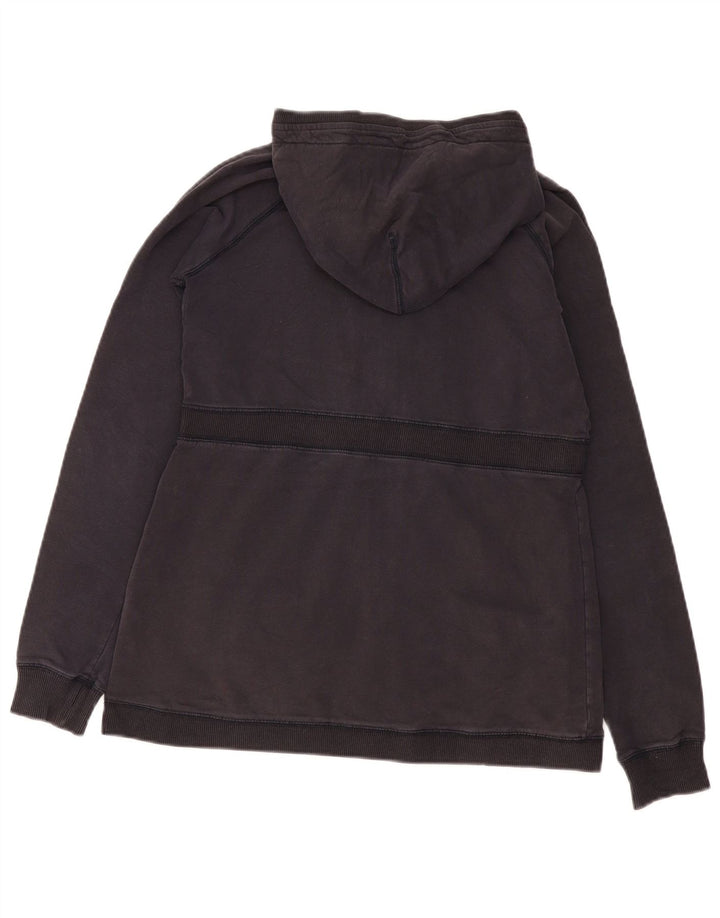 Woolrich Ženski pulover s kapuljačom na patentni zatvarač UK 12 Srednji crni pamuk