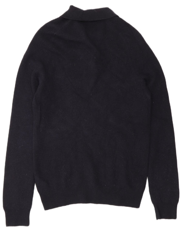 Reiss muški džemper s polo ovratnikom, veliki tamnoplavi vuneni pulover