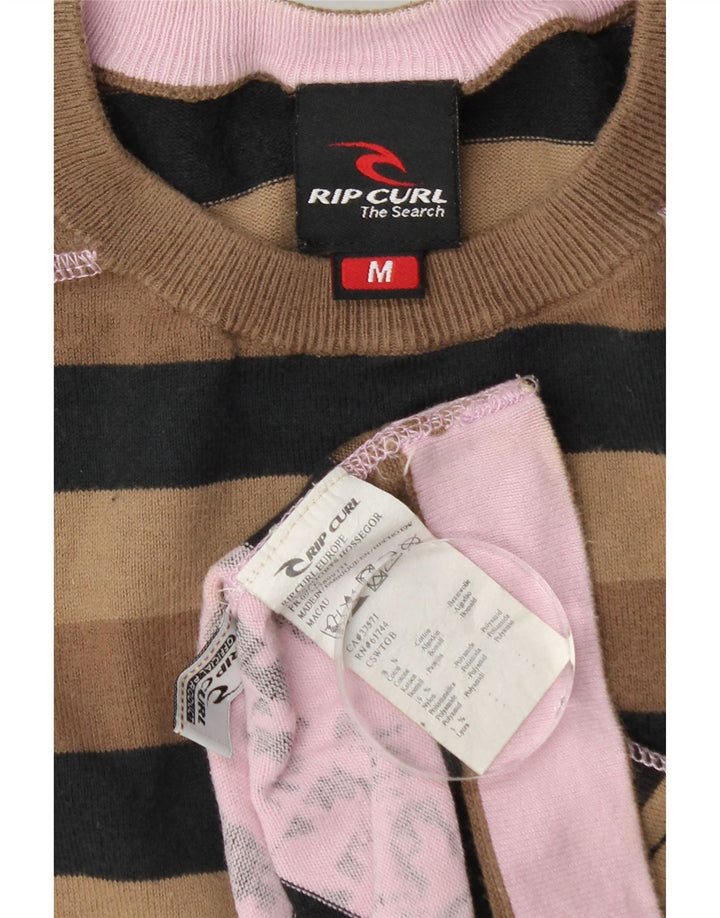 Rip Curl muška grafička majica dugih rukava, pamuk srednje smeđe pruge
