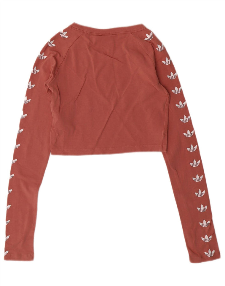 ADIDAS ženska majica s kratkim rukavima dugih rukava UK 6 XS, ružičasti pamuk