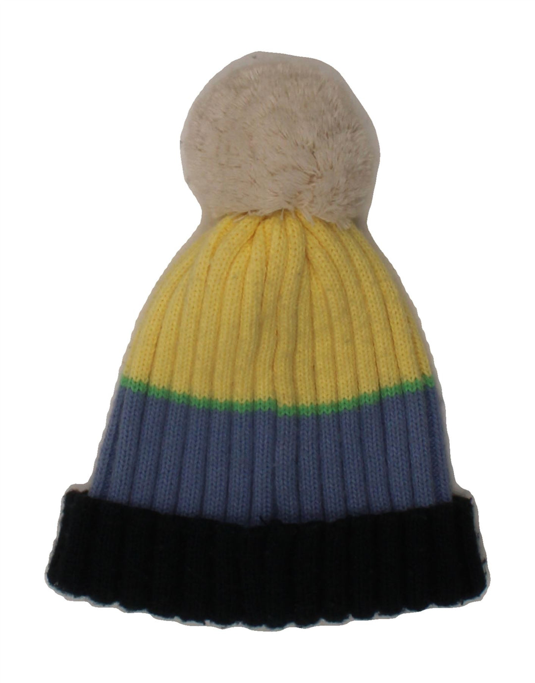 CHAMPION Womens Knit Bobble Hat One Size Multicoloured Colourblock Winter Vintage Champion and Second-Hand Champion from Messina Hembry 