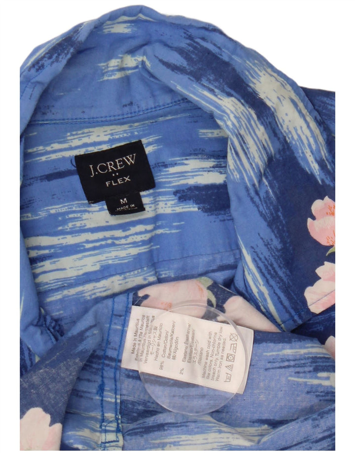 J. CREW Muška Flex majica kratkih rukava Srednje plavi cvjetni pamuk