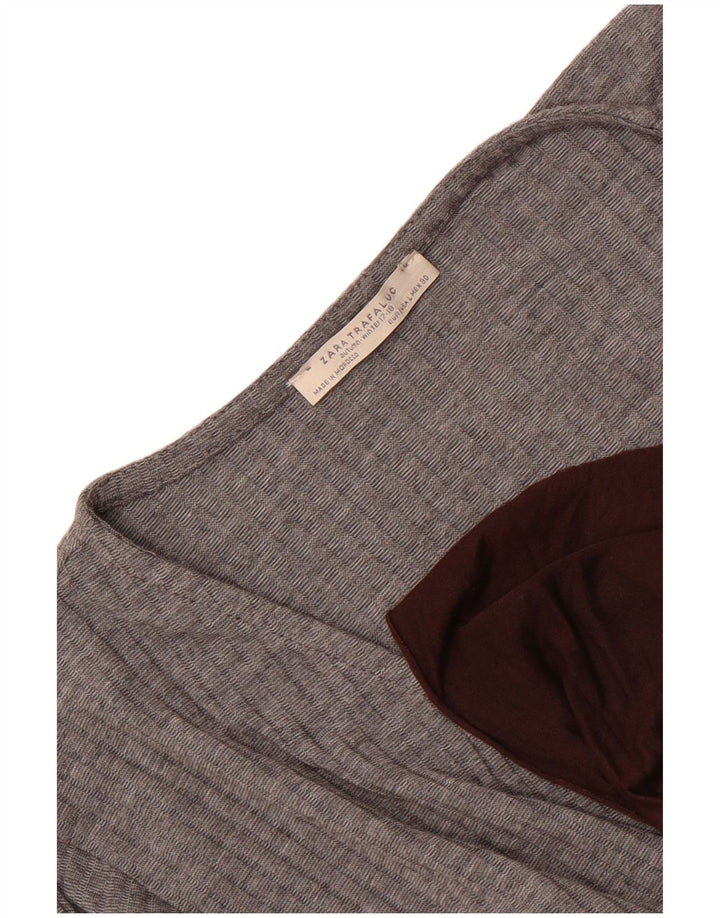 Zara ženski gornji dio bluze UK 16 Large Grey Colourblock