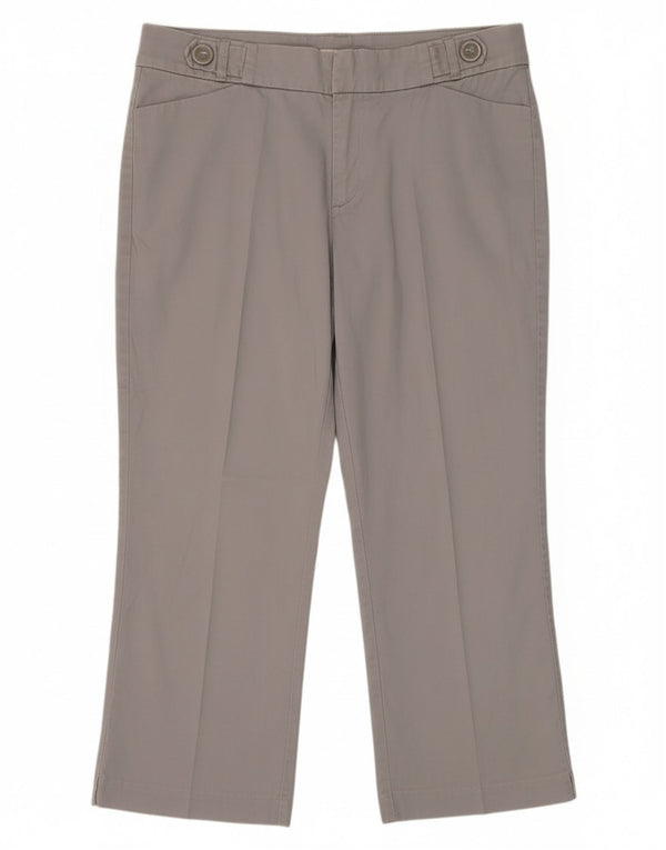 Lee ženske vitke kapri hlače Secret Secret US 14 XL W36 L22 sivi pamuk