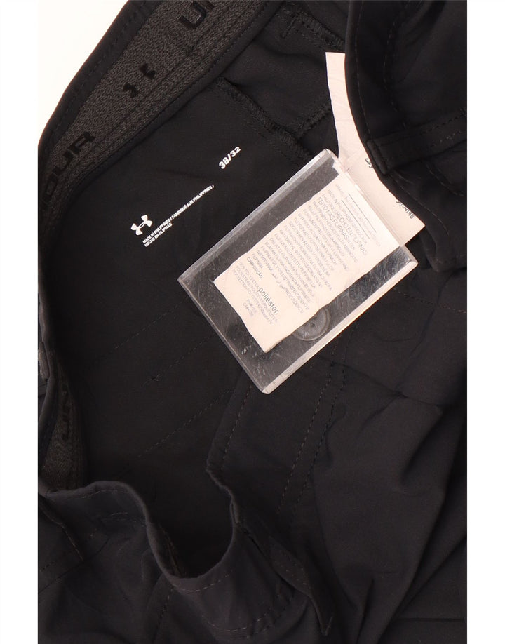 UNDER ARMOUR Muške ravne chino hlače W38 L32 crni poliester