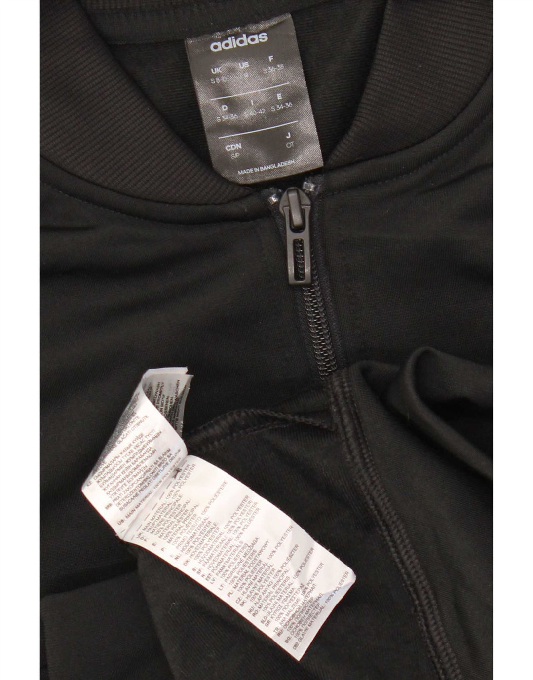 Adidas ženska gornja jakna trenirke UK 8/10 mali crni poliester