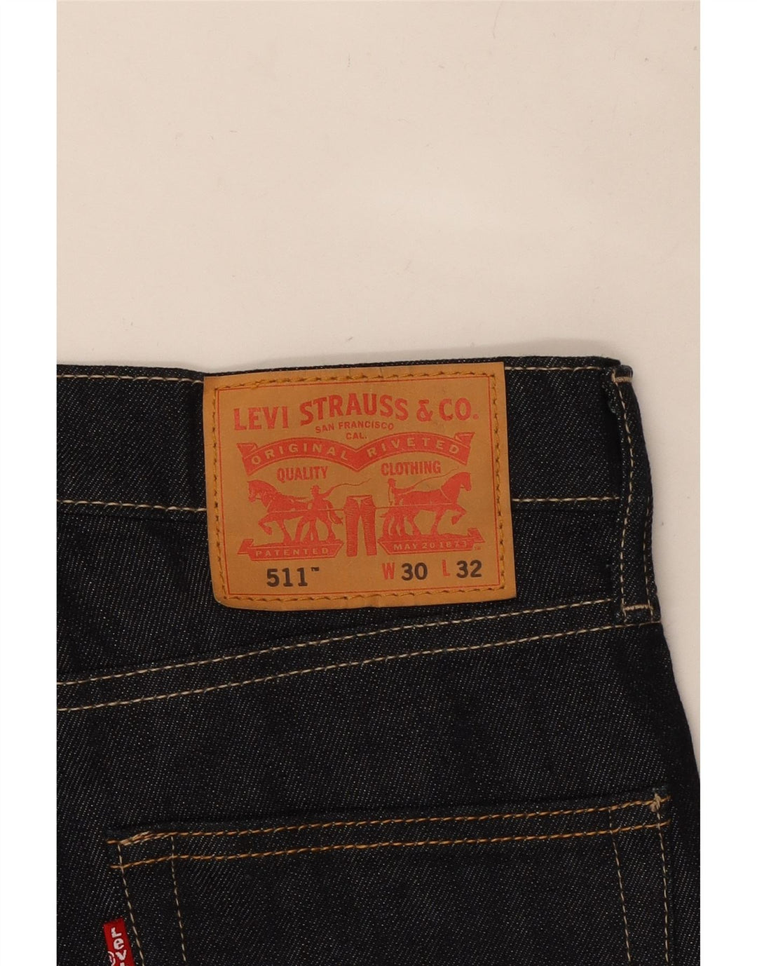 LEVI'S Ženske 511 uske skraćene traperice W30 L24 tamnoplavi pamuk