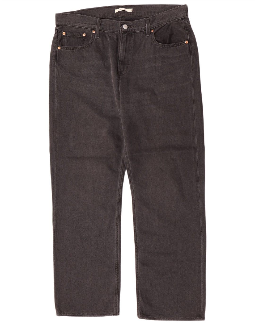 Levi's muške ravne traperice W32 L30 sivi pamuk