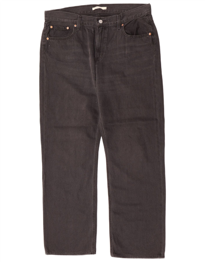 Levi's muške ravne traperice W32 L30 sivi pamuk