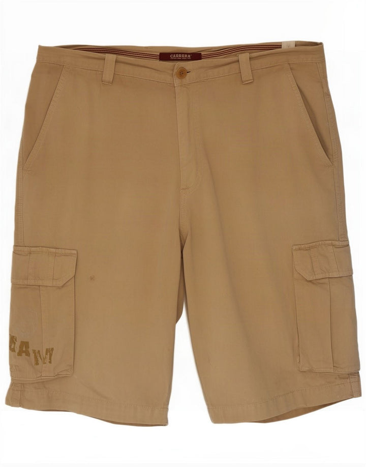 Carrera Mens Cargo kratke hlače Large W36 Beige Cotton