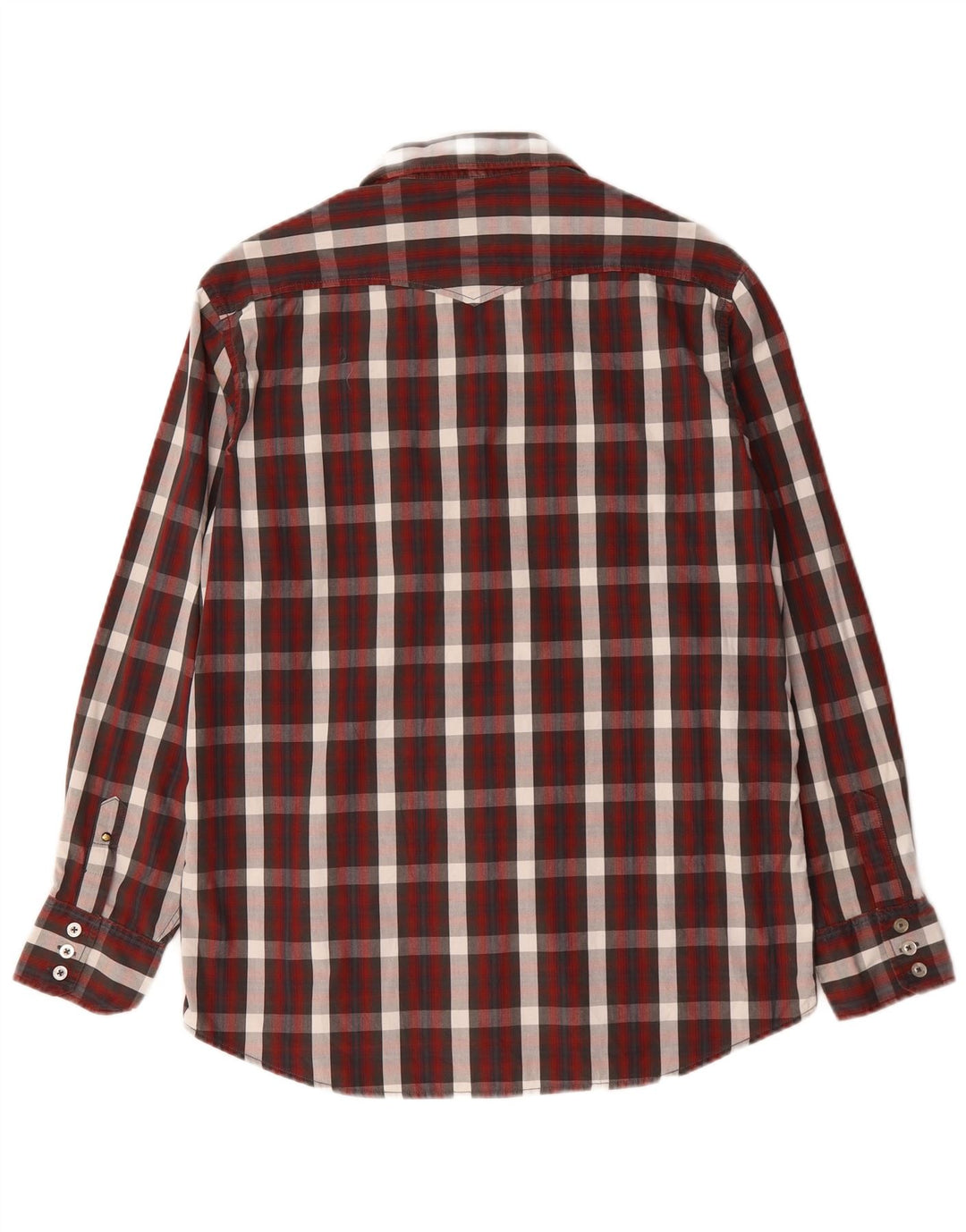 Jack & Jones muška košulja veliki bordo karirani pamuk